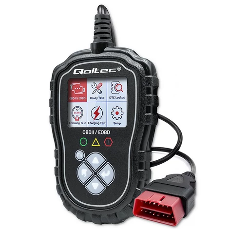 Qoltec Digitális OBD2 EOBD diagnosztikai Teszter ProLine | 8V-25V | Kettős Rendszer