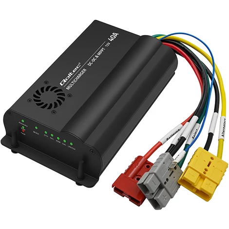 Qoltec automatikus 12V DC-DC töltő MPPT szabályozóval