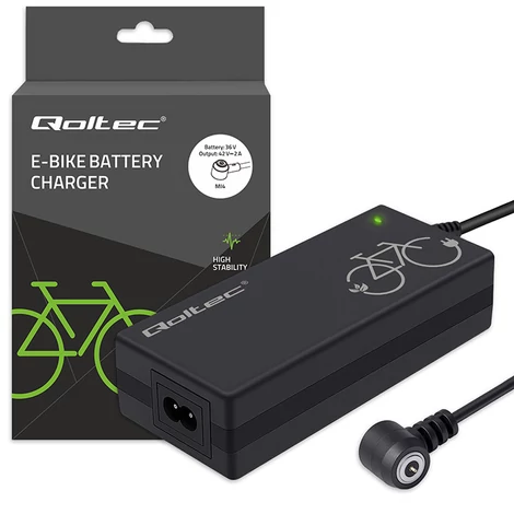Qoltec 42V mágneses töltő elektromos kerékpárhoz