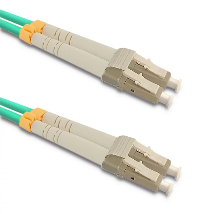 Qoltec Patchcord optikai kábel LC/UPC - LC/UPC | Multimódusú | 50/125 | OM3 | Duplex | 10m