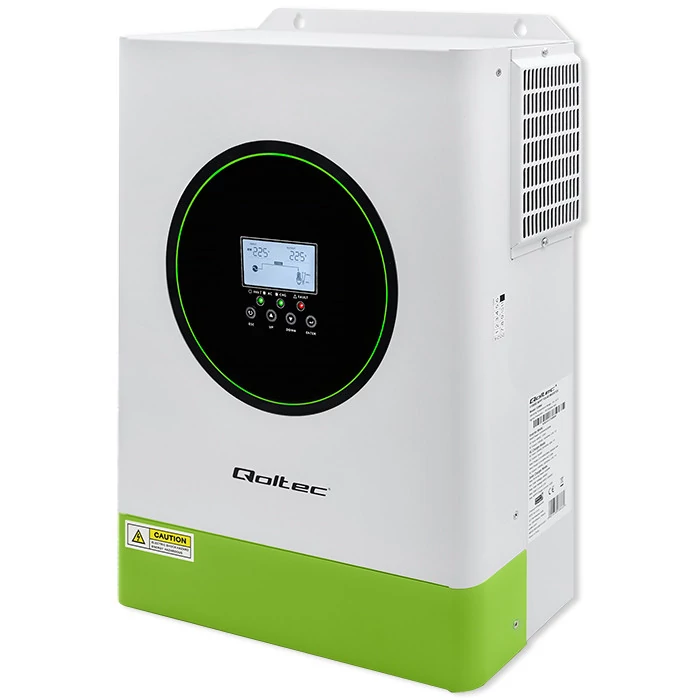 Qoltec Hibrid Napelemes Inverter Off-Grid 6200W | 120A | 48V | MPPT | BMS | Wi-Fi opció | Szinusz | Teljesítménytényező 1.0